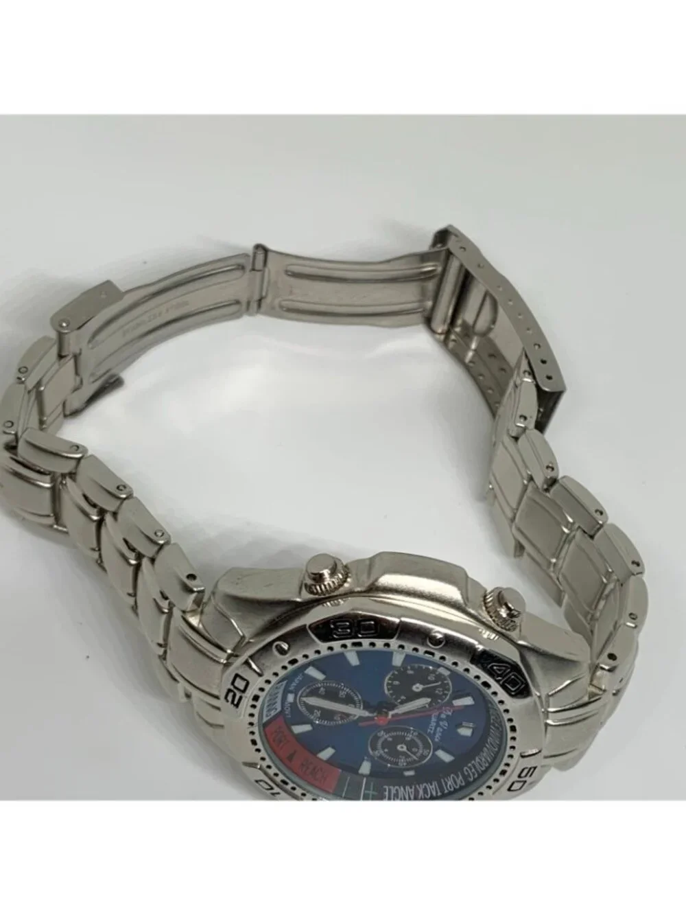 Da vanci vintage men’s watch 43mm colorful dial SilverTone tone 7.5” running